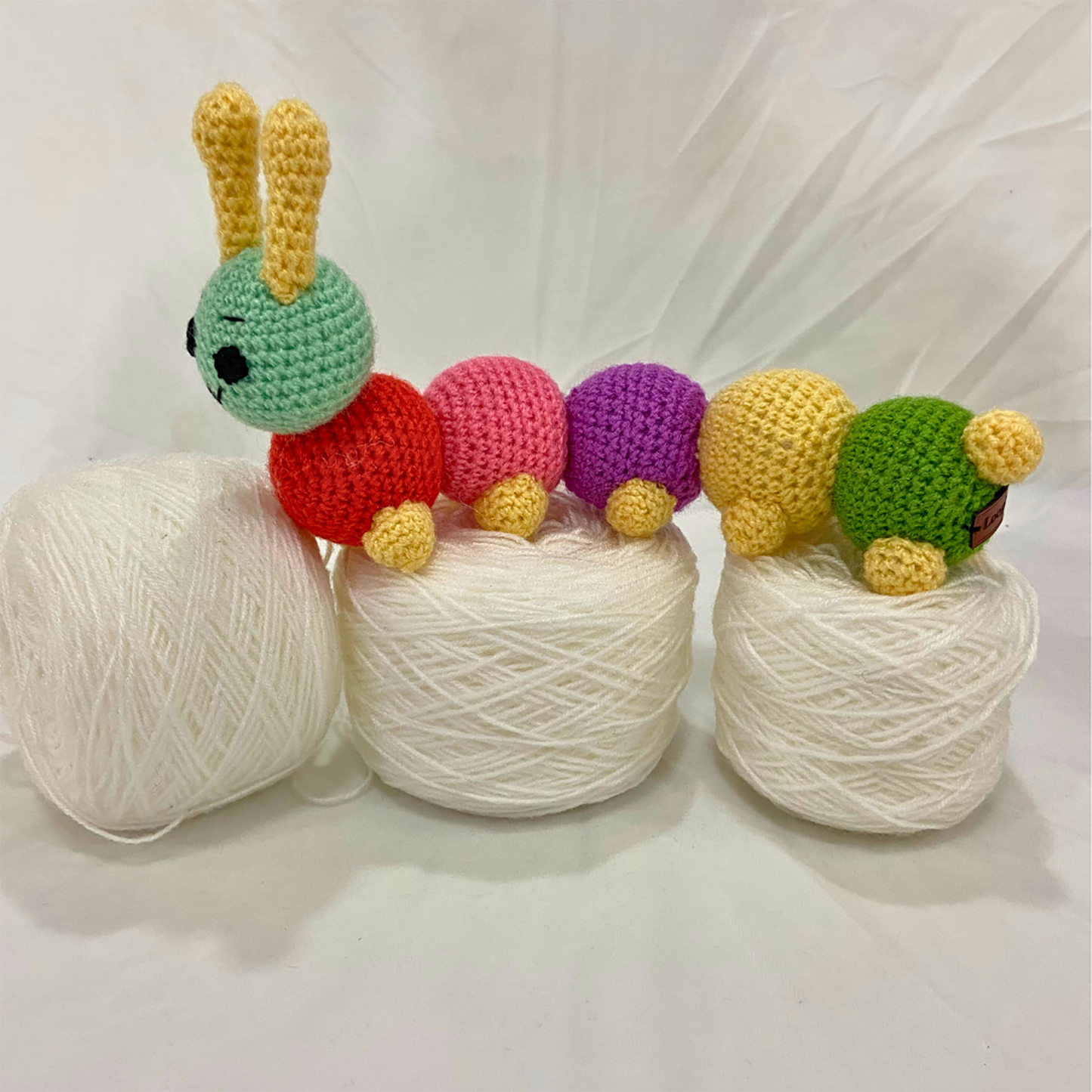 Handmade Crochet Caterpillar Toy