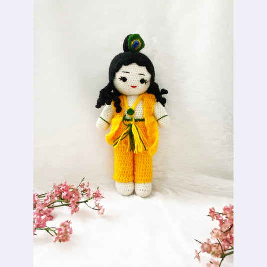 Handmade Crochet Krishna Toy