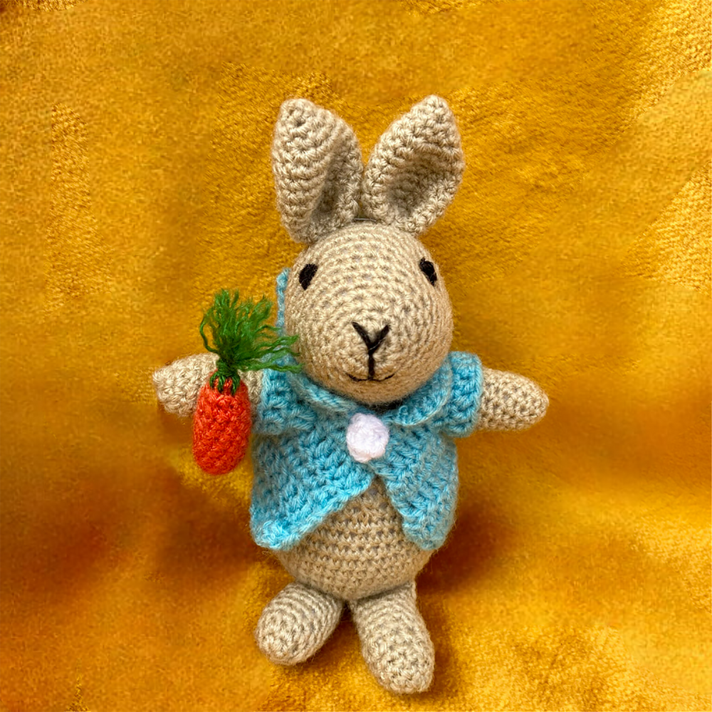 Handmade Crochet Peter Bunny Toy