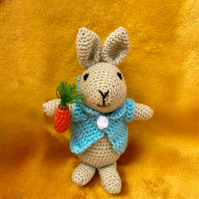 Handmade Crochet Peter Bunny Toy