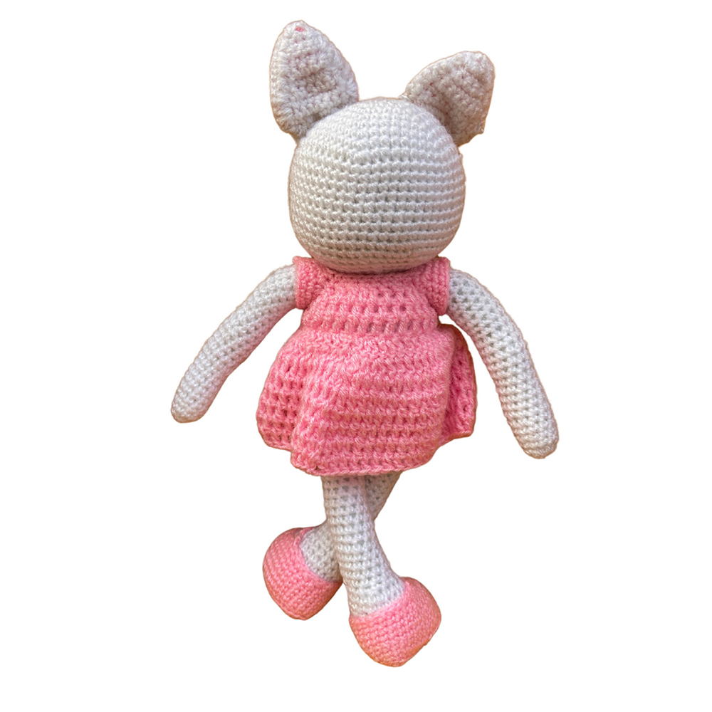 Handmade Crochet Pink Kitty Toy