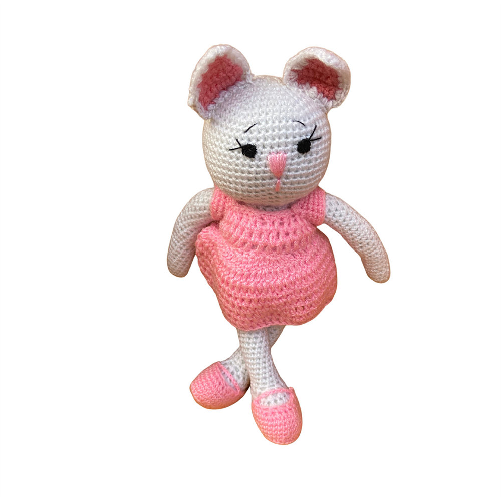 Handmade Crochet Pink Kitty Toy