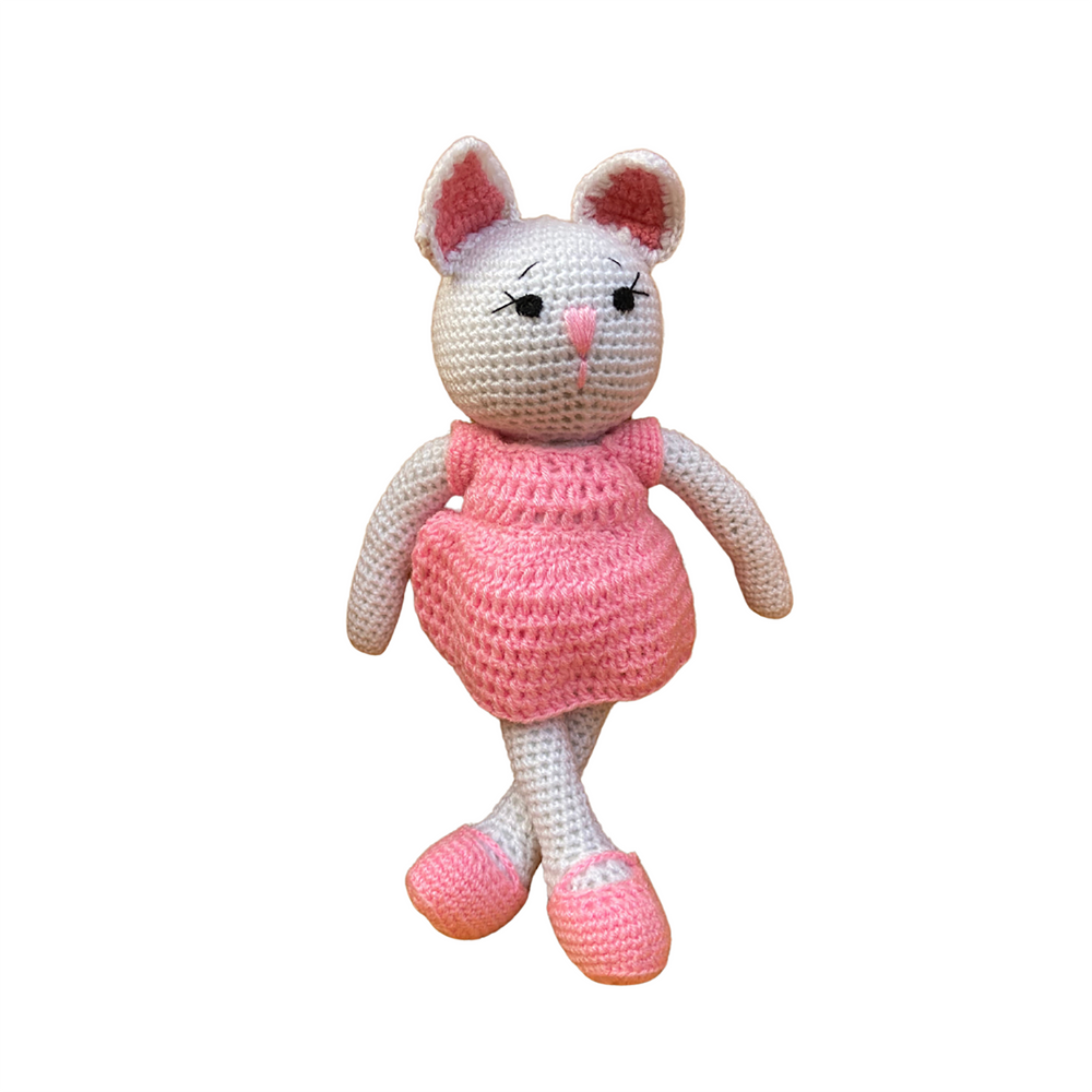 Handmade Crochet Pink Kitty Toy