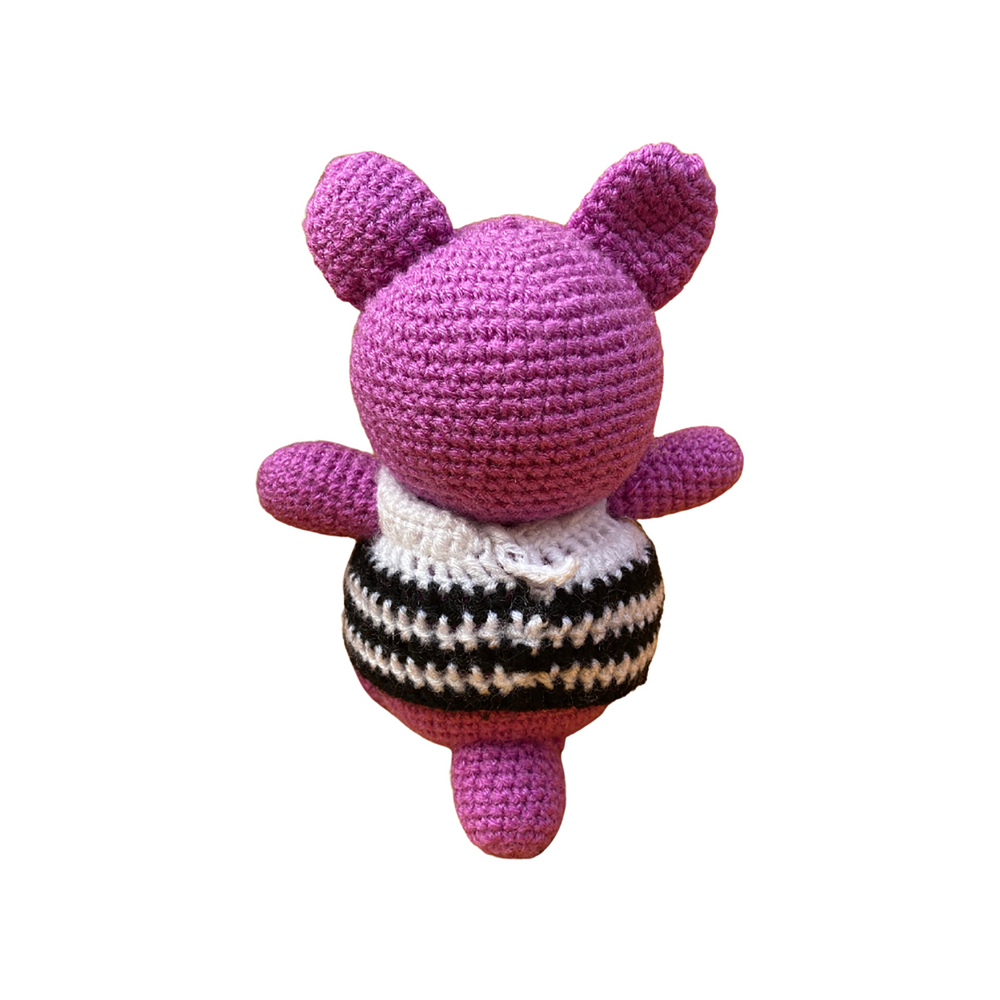 Handmade Crochet Purple Teddy Toy