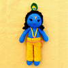 Handmade The Set Of 2 Toys Crochet Shyam Krishna Toy & Crochet Rainbow Doll Toy