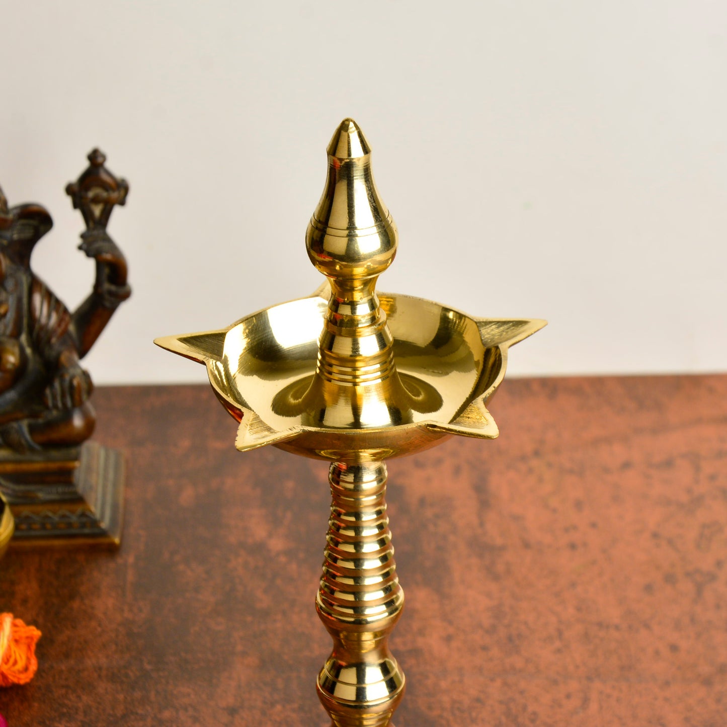 Handcrafted Panchmukhi Brass Standing  Kalash Diya ( 10 Inches , 330 gm)