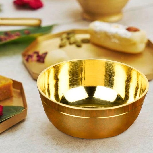 Premium Pure Brass Pooja Katori (D - 7 cm)