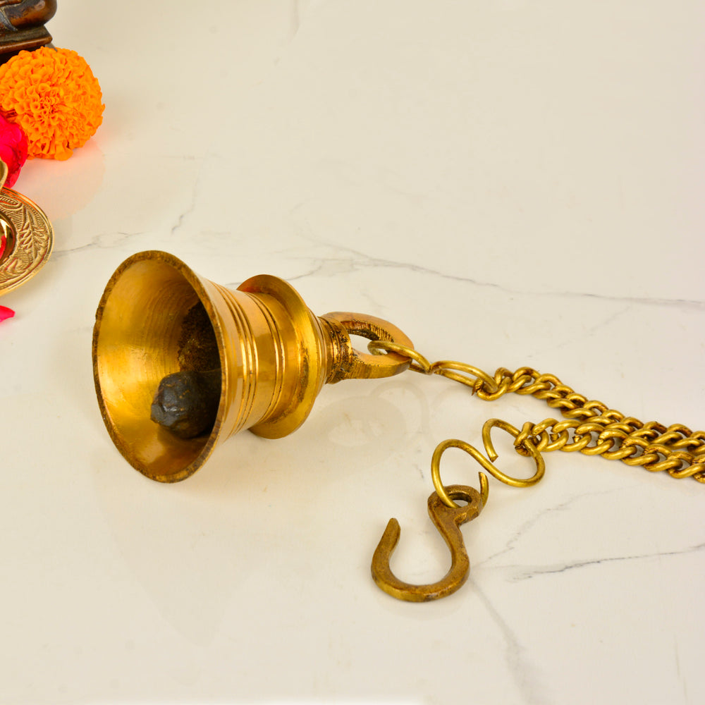 Pure Brass Antique Hanging Temple Bell