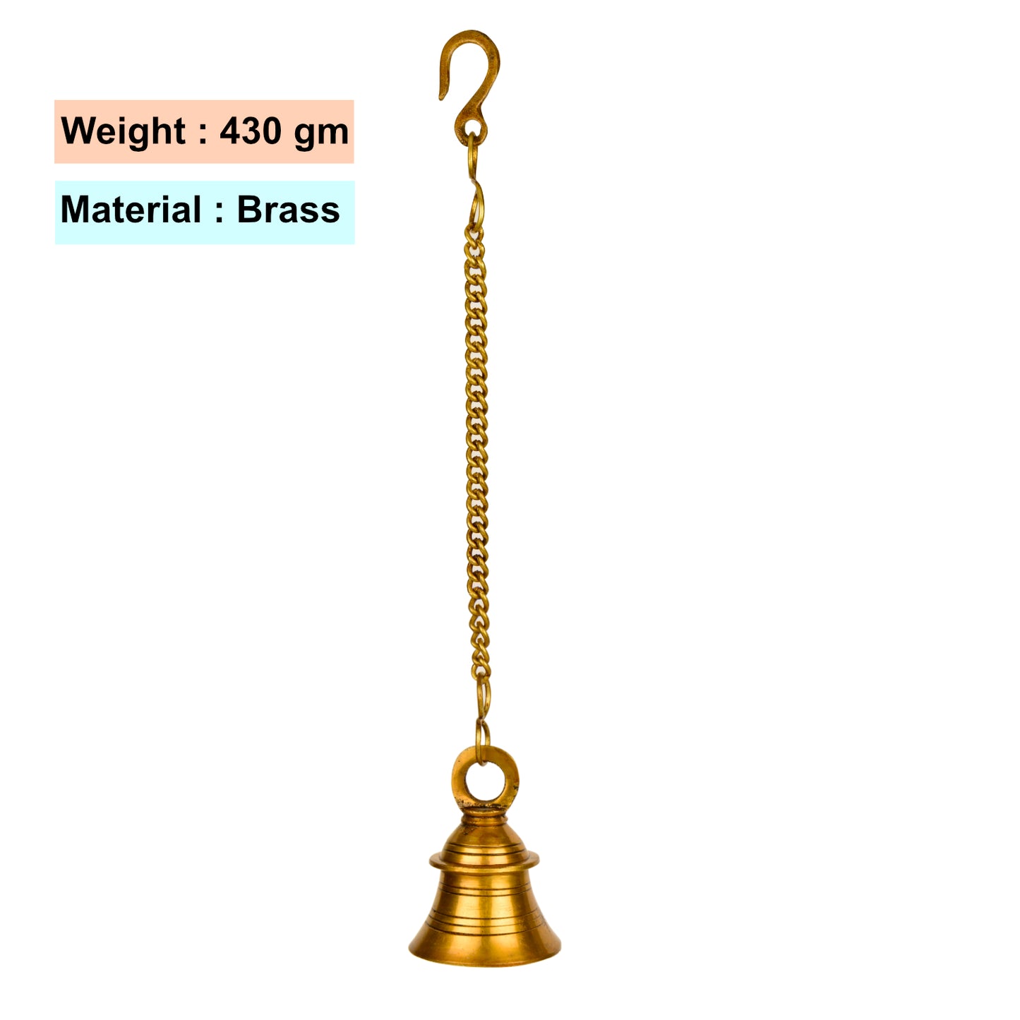 Pure Brass Antique Hanging Temple Bell