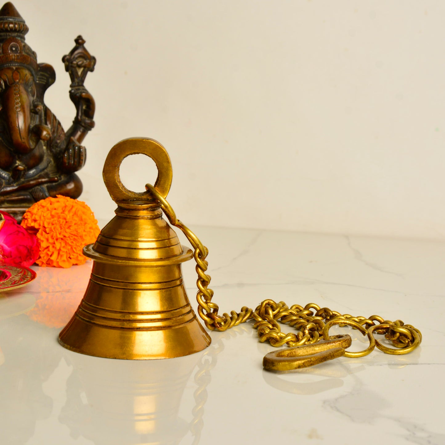 Pure Brass Antique Hanging Temple Bell