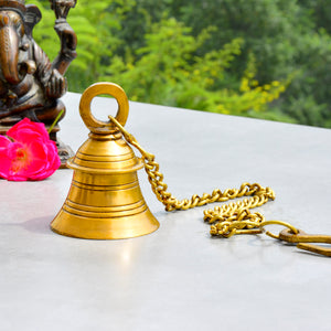 Pure Brass Antique Hanging Temple Bell