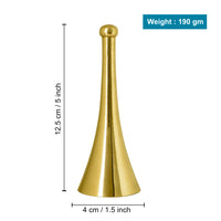 Brass Pooja Bell with Handle (D - 4 cm)