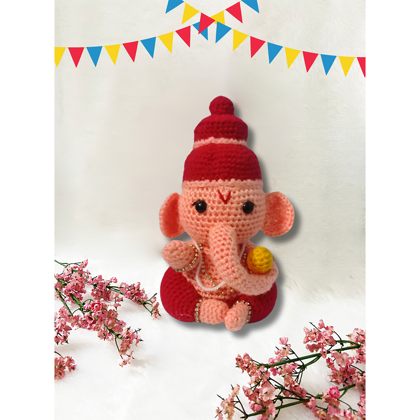 Handmade Crochet Ganesha Toy