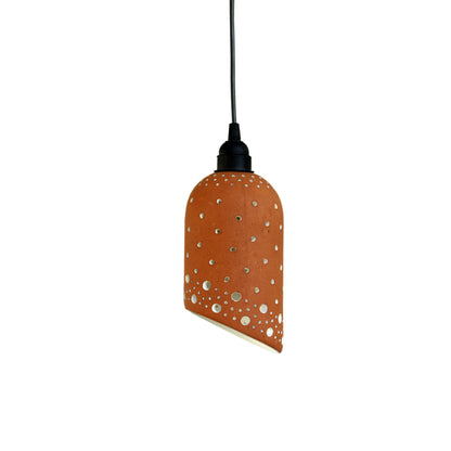 Handcrafted Terracotta CYL Slice 1 Ceiling Light