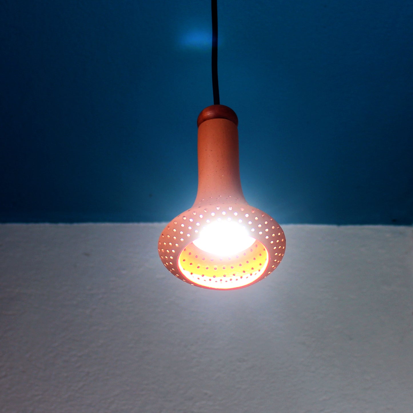 Handcrafted Terracotta FON S Design 1 Ceiling Light