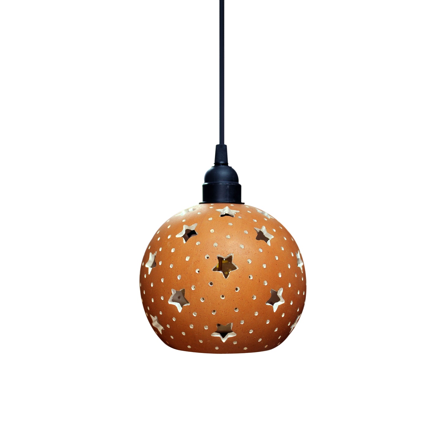 Handcrafted Terracotta GLO L STAR Ceiling Light