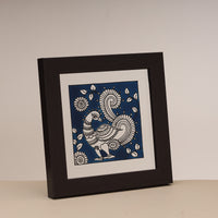 Madhurak - Kalamkari Peacock Wall Art Frame