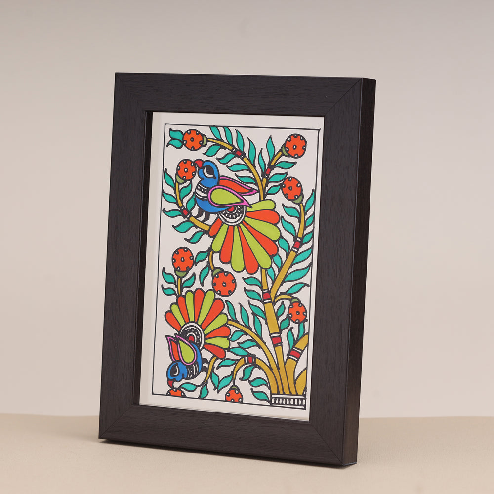 Mayurakashi- Madhubani Art Wall Art Frame