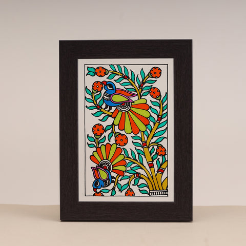 Mayurakashi- Madhubani Art Wall Art Frame