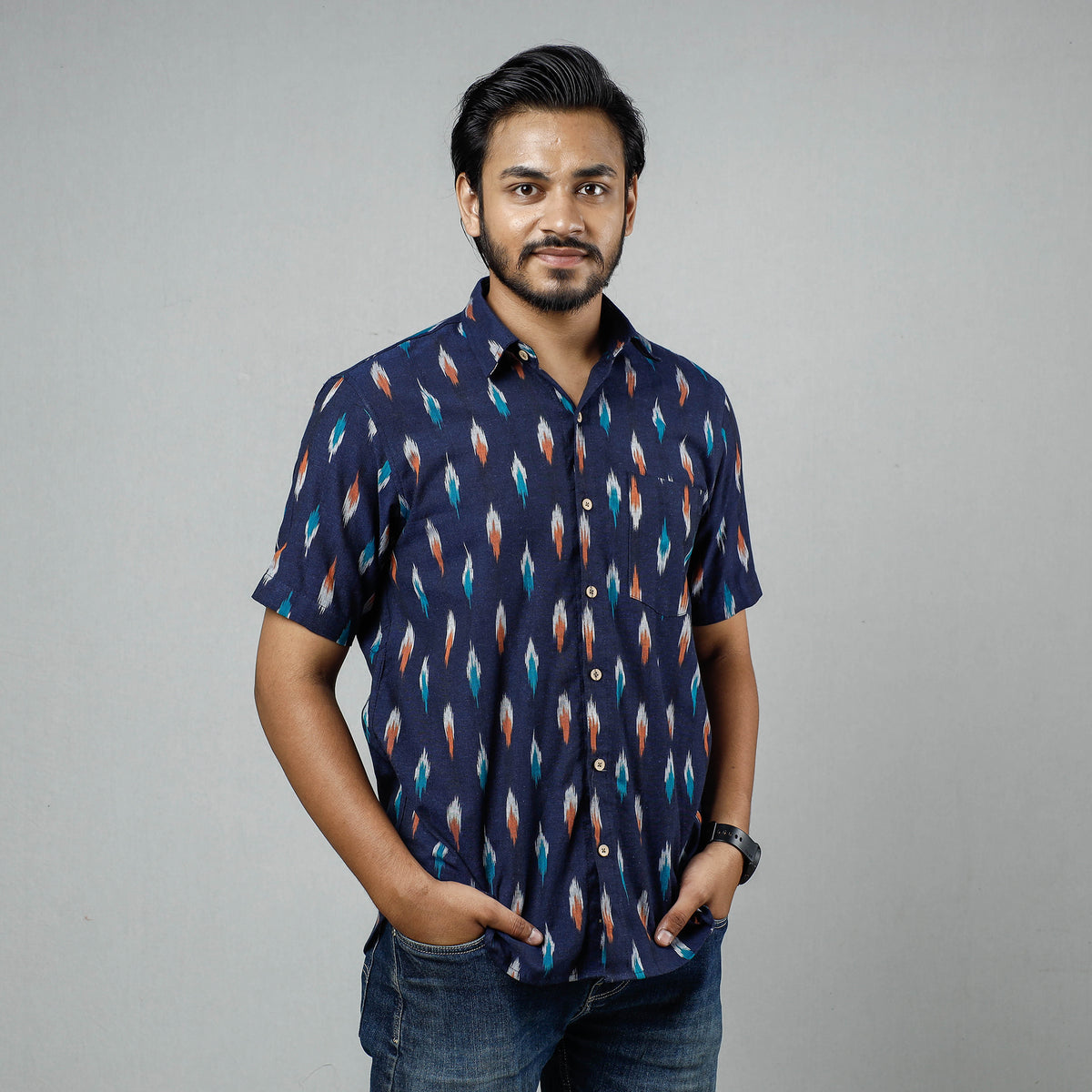 Pochampally Ikat Men Shirt