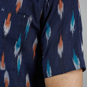 Buy Pochampally Ikat Weave Cotton Men Half Sleeve Shirt Online at iTokri.com