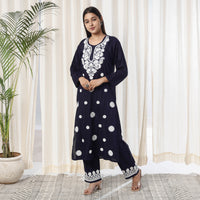 Chikankari Embroidery Kurta with Pant Set
