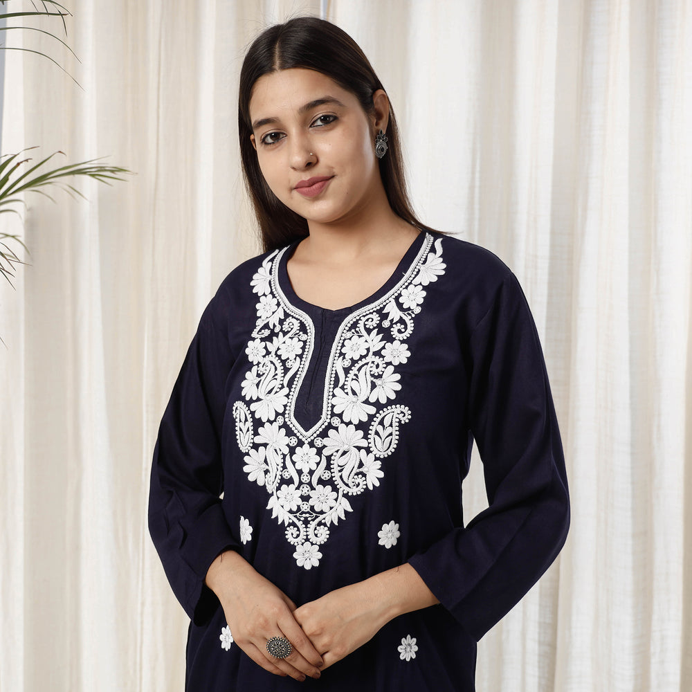 Chikankari Embroidery Kurta with Pant Set
