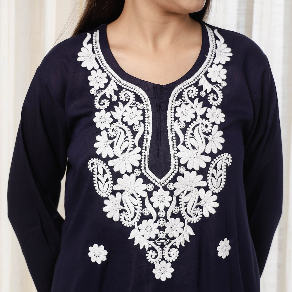 Chikankari Embroidery Kurta with Pant Set
