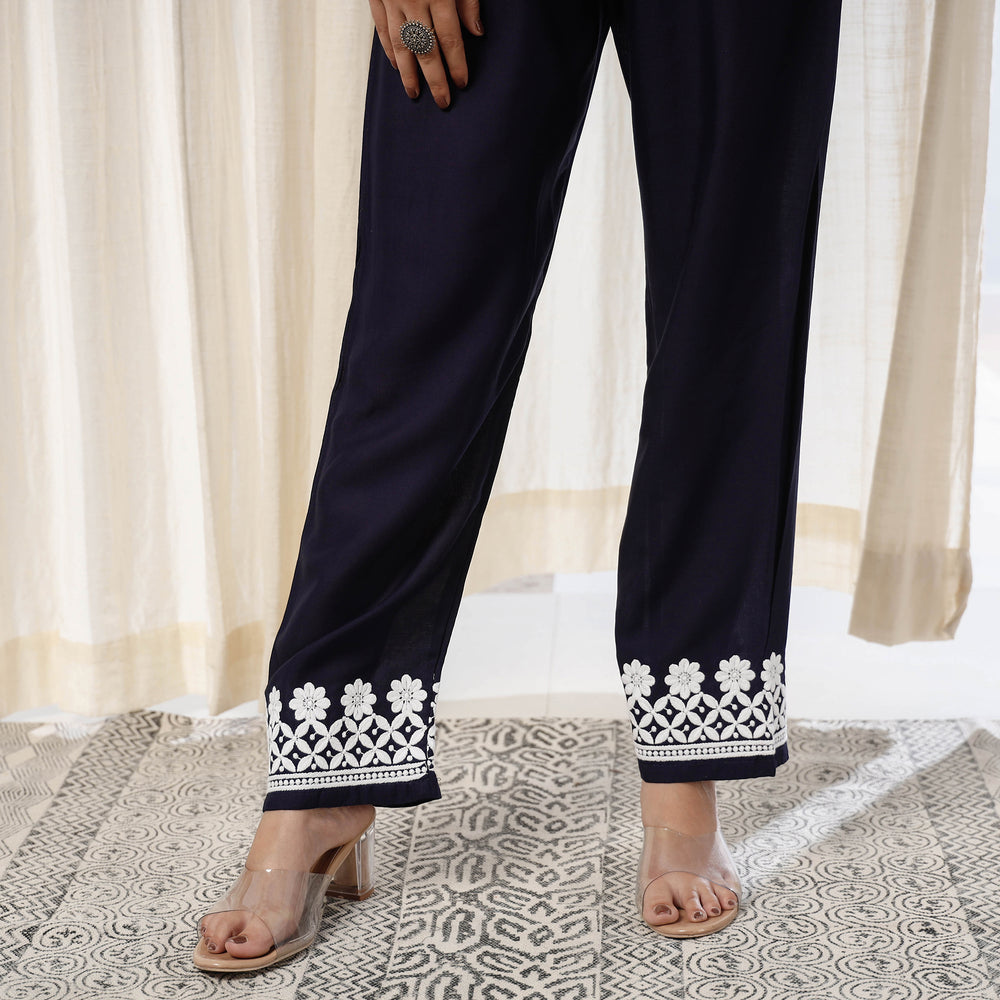 Chikankari Embroidery Kurta with Pant Set
