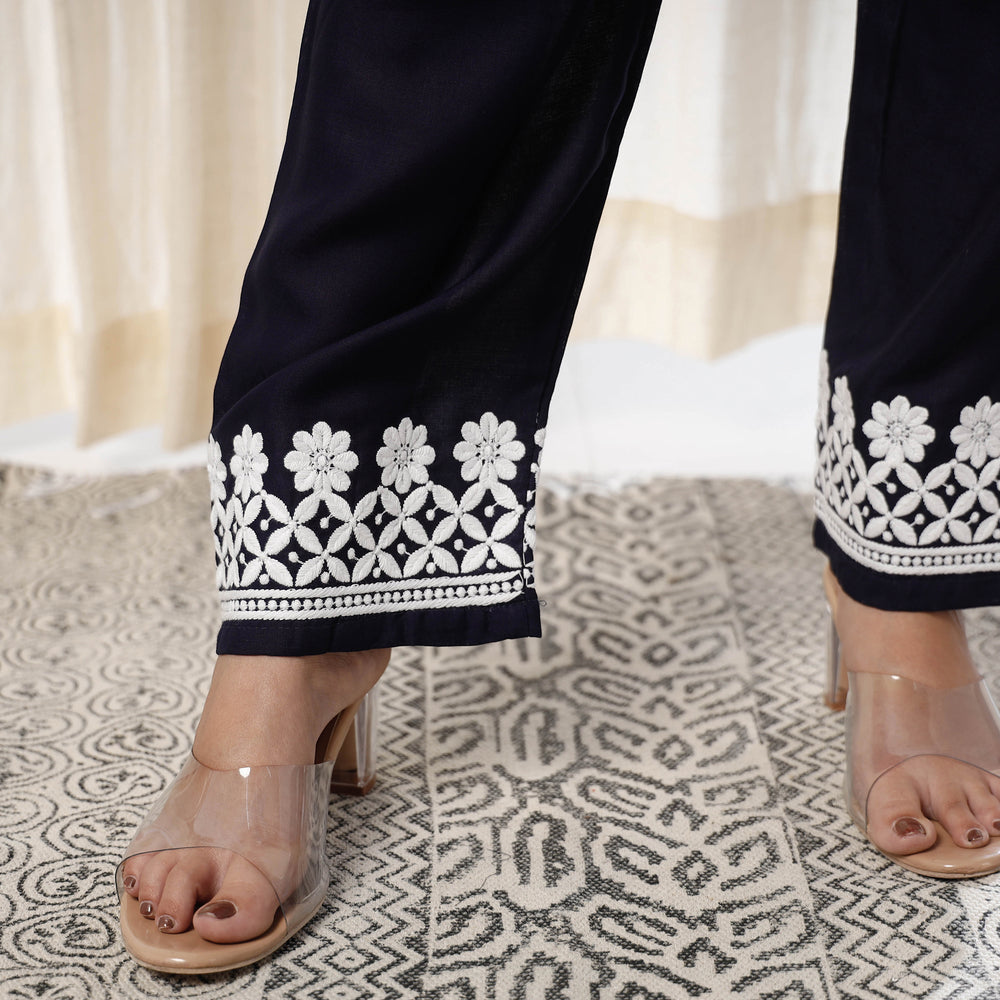 Chikankari Embroidery Kurta with Pant Set
