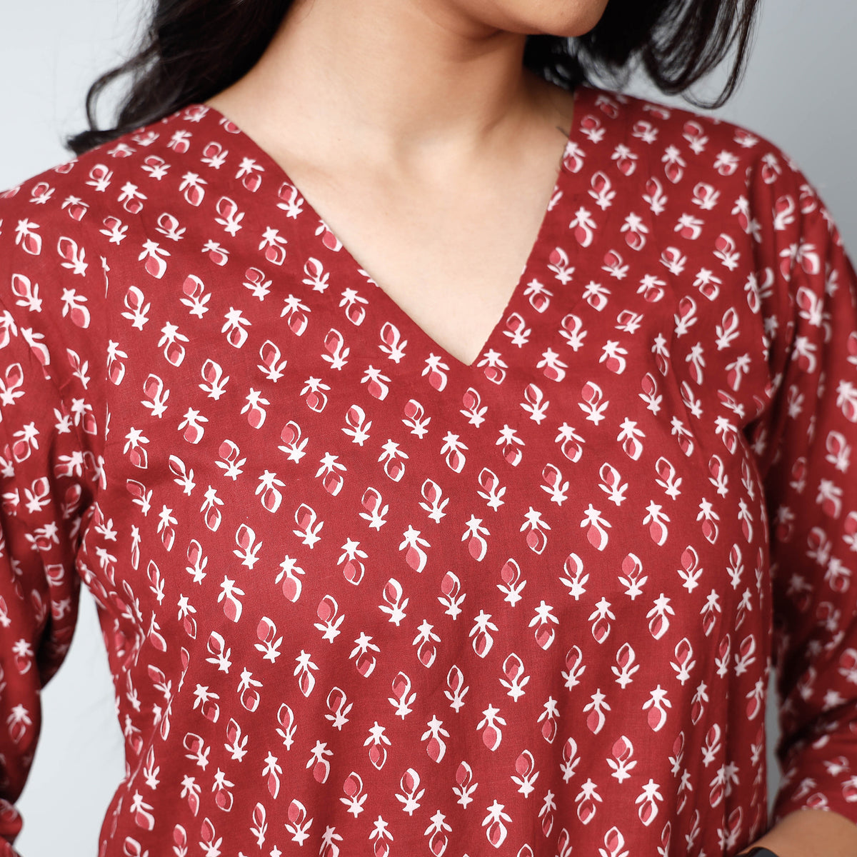 sanganeri printed kurta