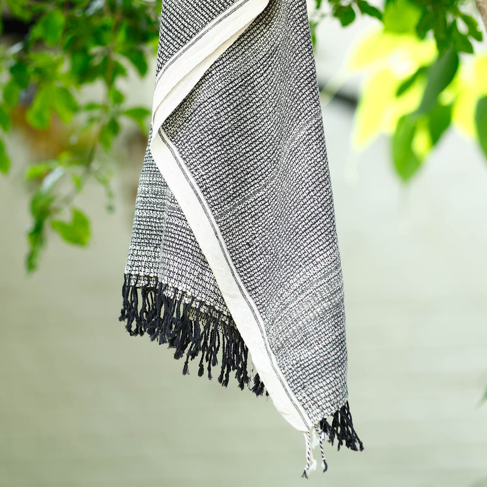 Black - Organic Kala Cotton Pure Handloom Towel