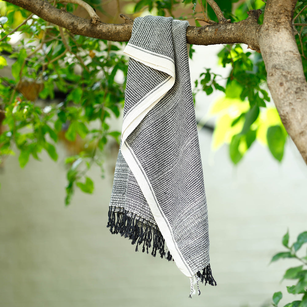 Black - Organic Kala Cotton Pure Handloom Towel