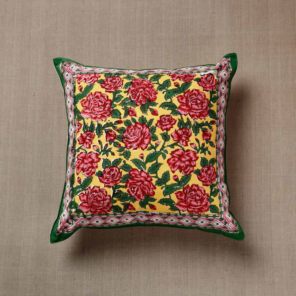 Block Printed Cushion Cover 