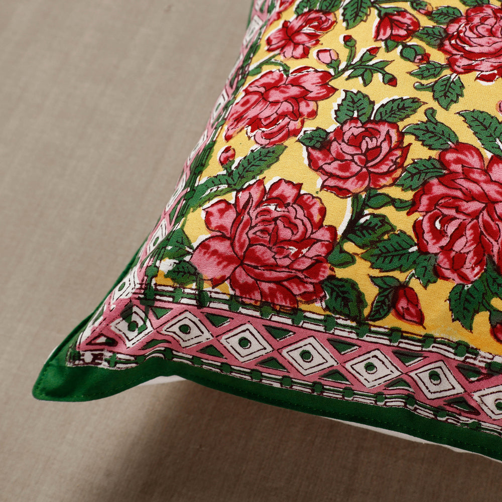 Block Printed Cushion Cover 