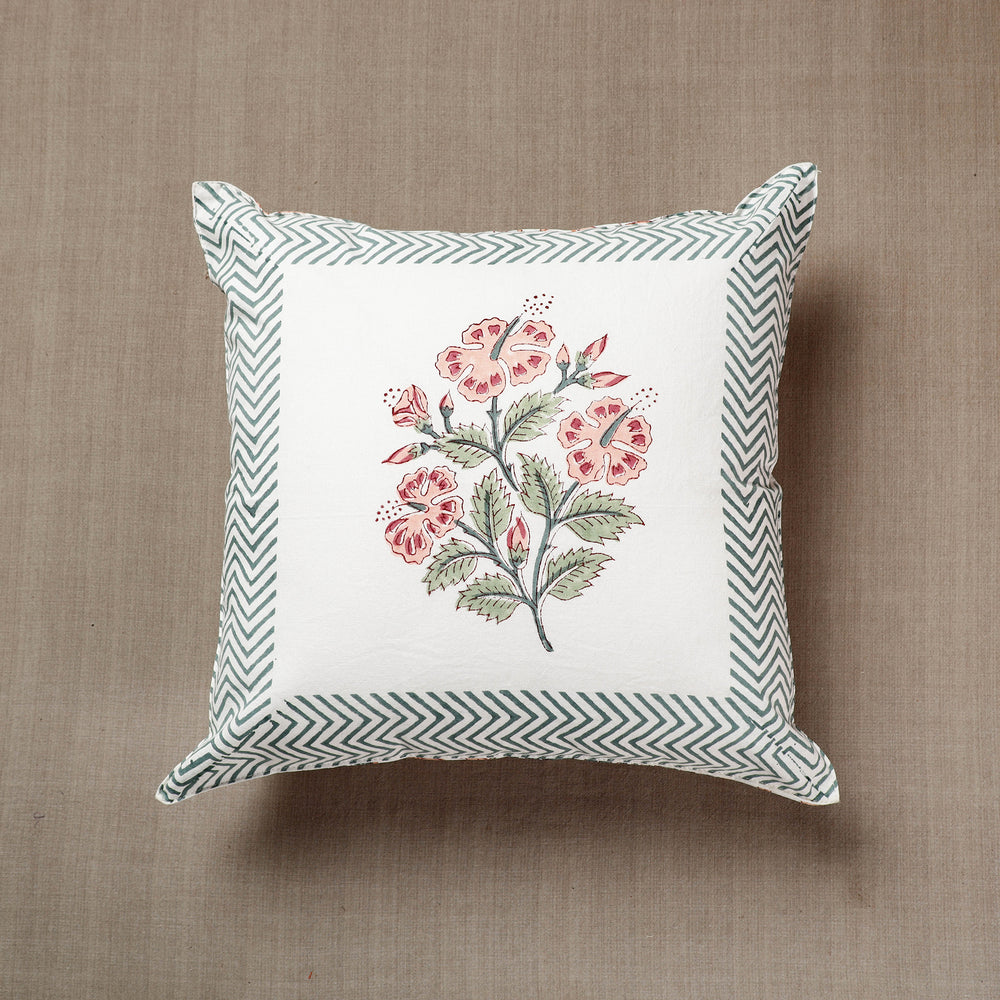 Sanganeri Block Printed Cushion Cover