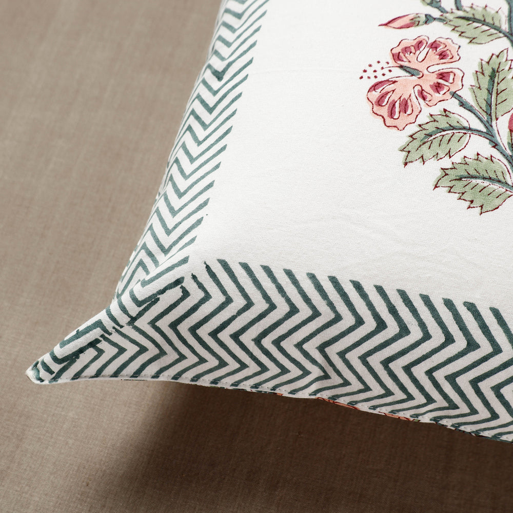 Sanganeri Block Printed Cushion Cover