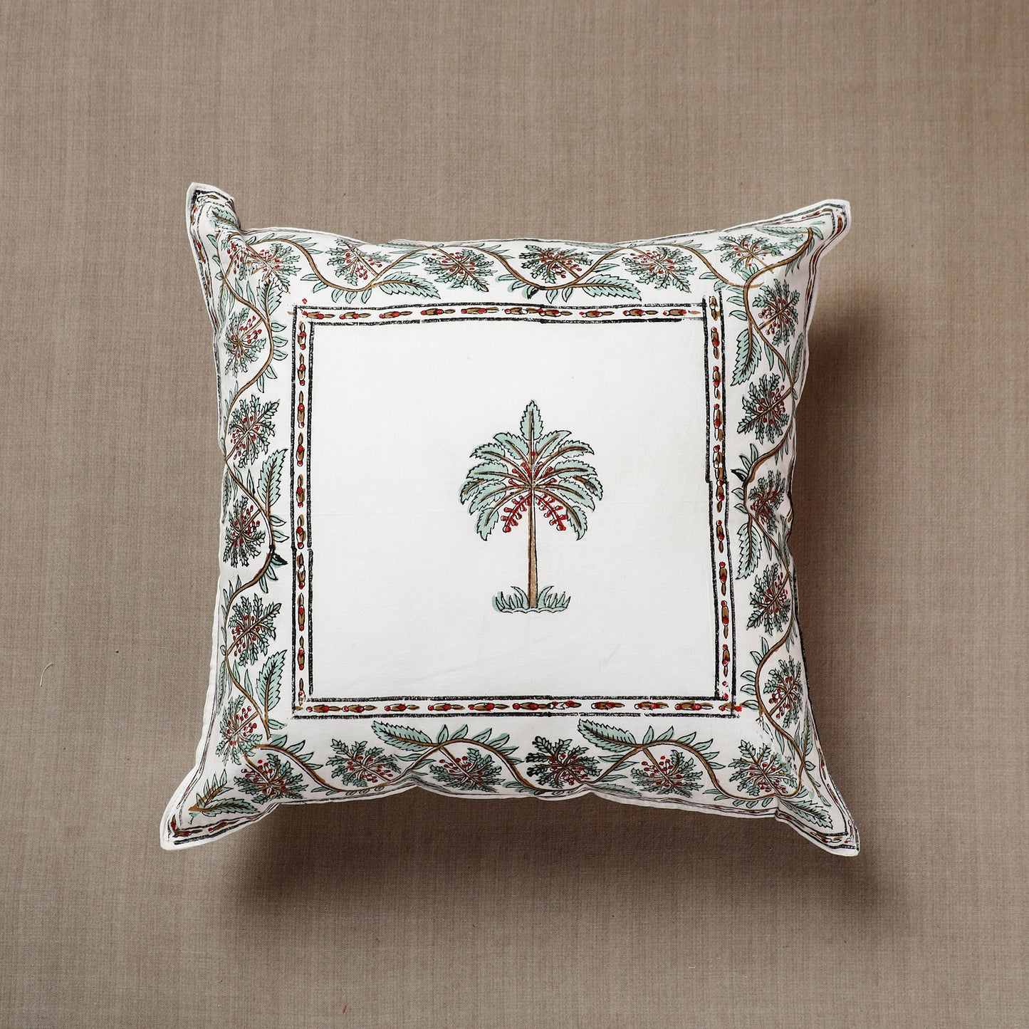 Sanganeri Block Printed Cushion Cover