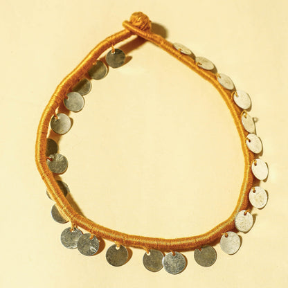 Handcrafted Patwa Thread & Sequin Work Anklet