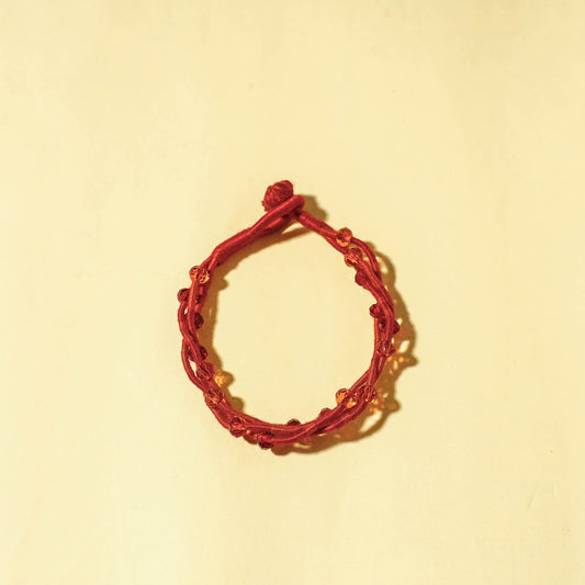 Handcrafted Patwa Thread & Beadwork Bracelet