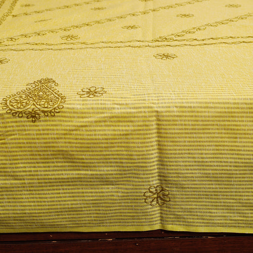 chikankari double bed cover set