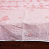 chikankari double bed cover set