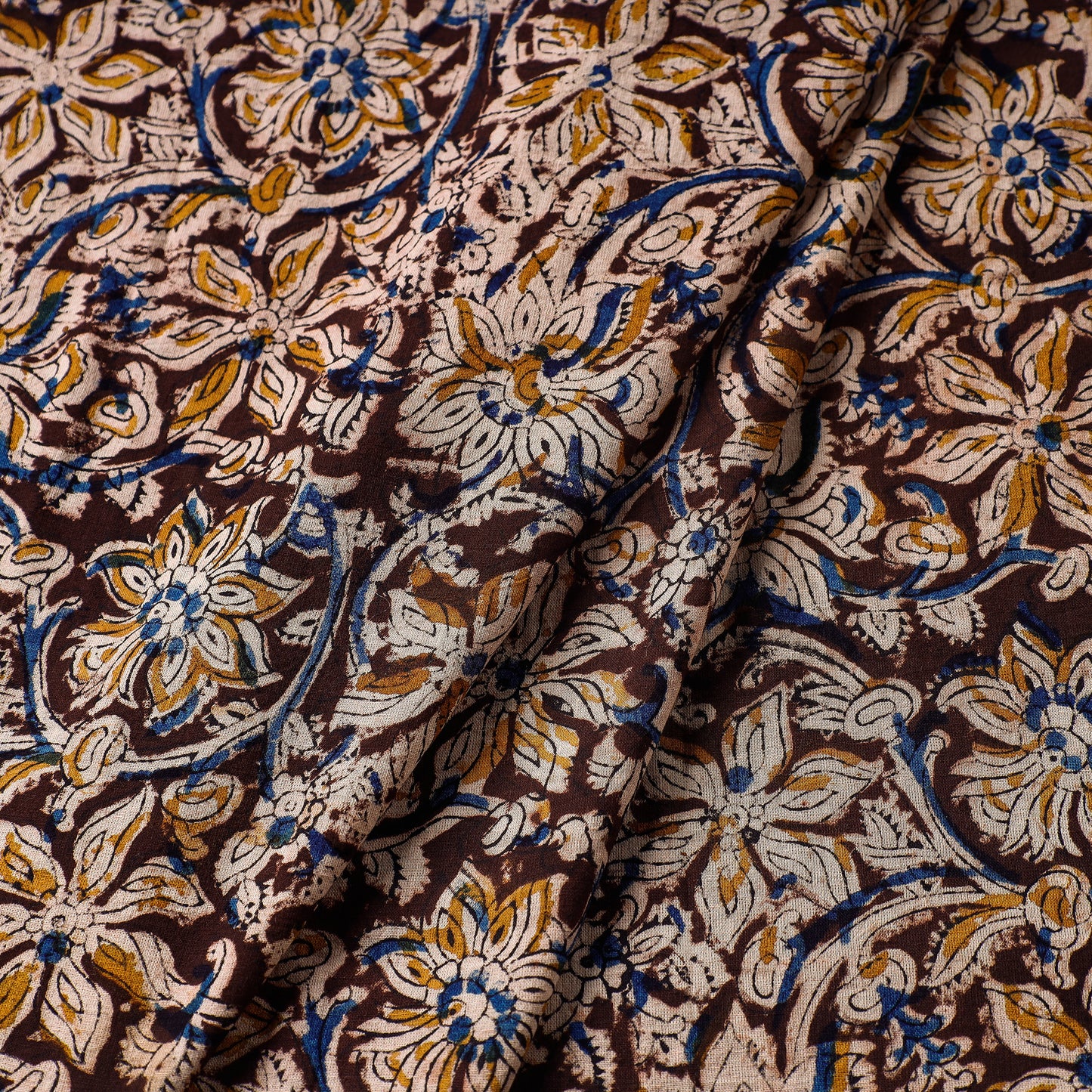 Kalamkari Block Printed Cotton Fabric