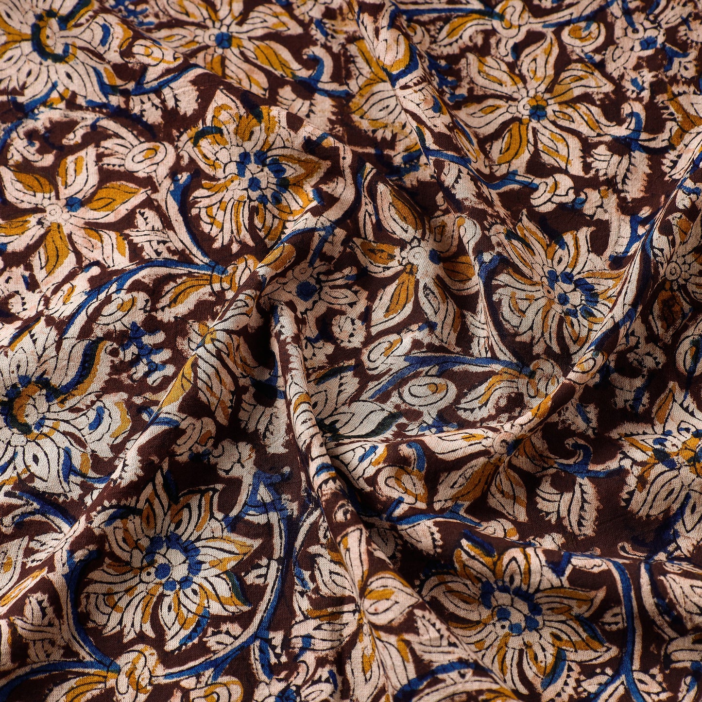 Kalamkari Block Printed Cotton Fabric