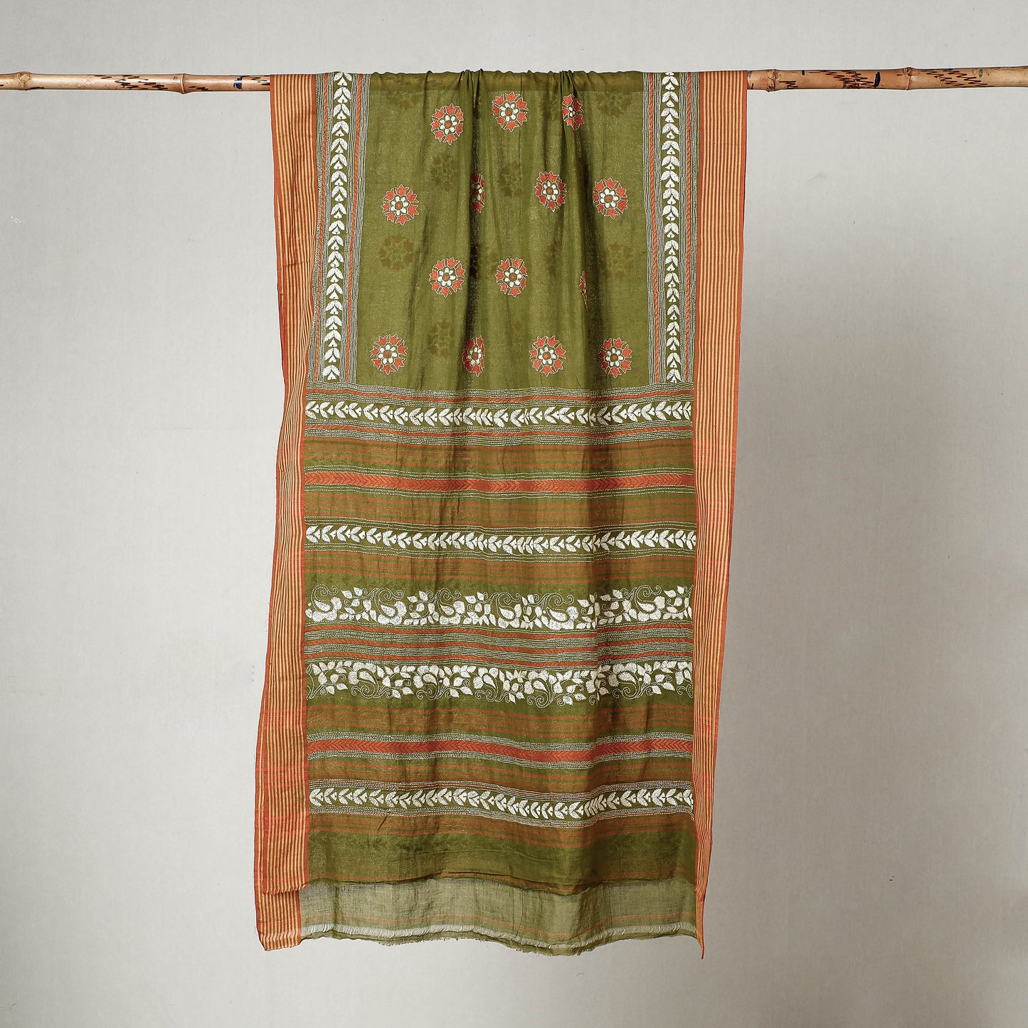 Kantha Embroidery Dupatta 