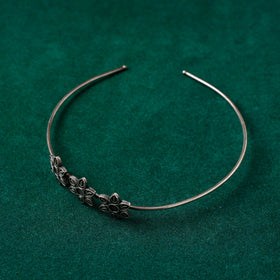  Antique Silver Finish Oxidised Brass Base Hair Band 