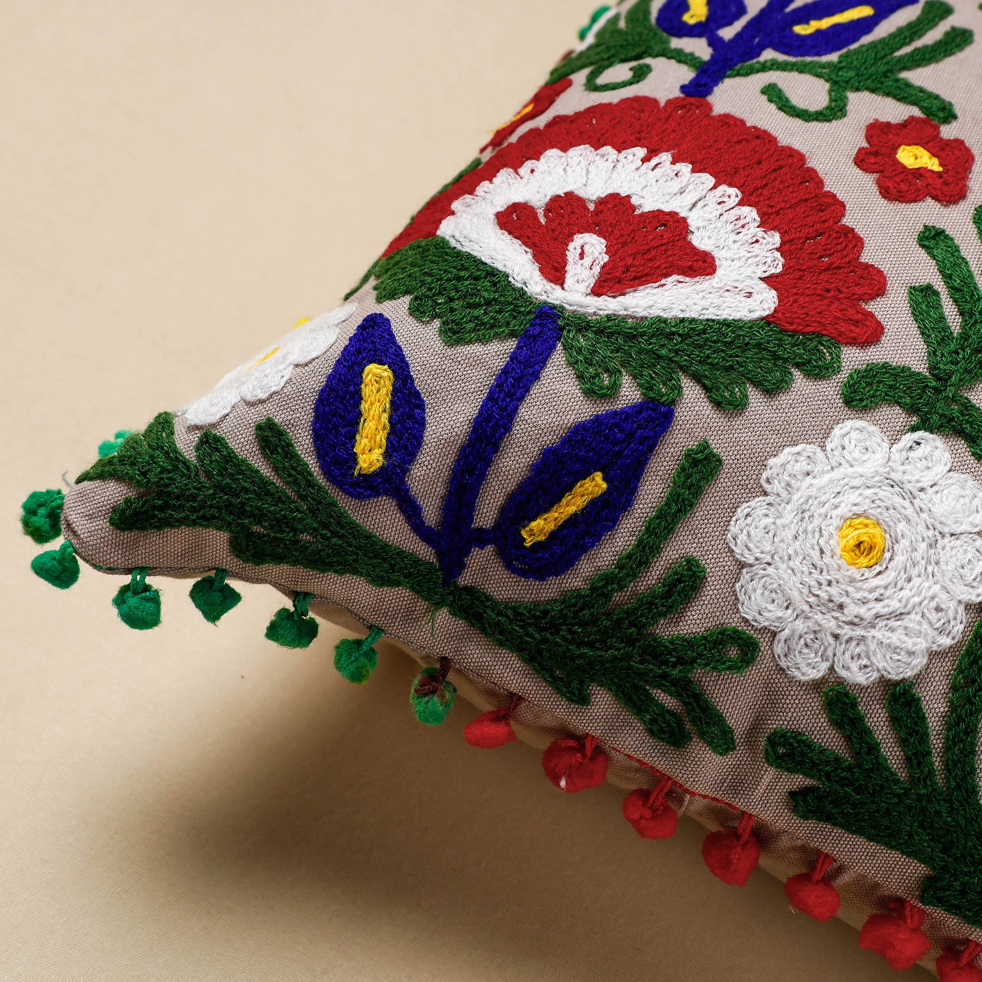 Suzani Embroidery cushion cover