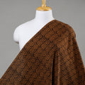 Brown Bagh Hand Block printed Cotton Fabric 