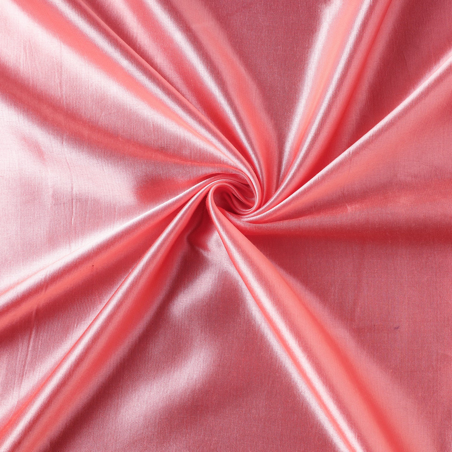 Peach - Pure Mashru Silk Plain Fabric