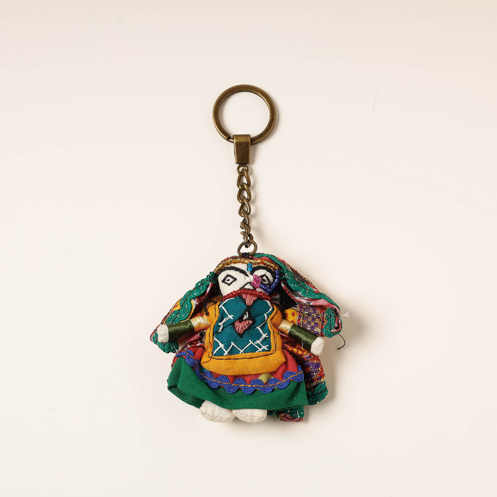 Kutch Embroidered Handmade Doll Keychain